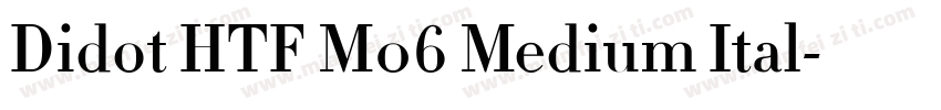 Didot HTF M06 Medium Ital字体转换